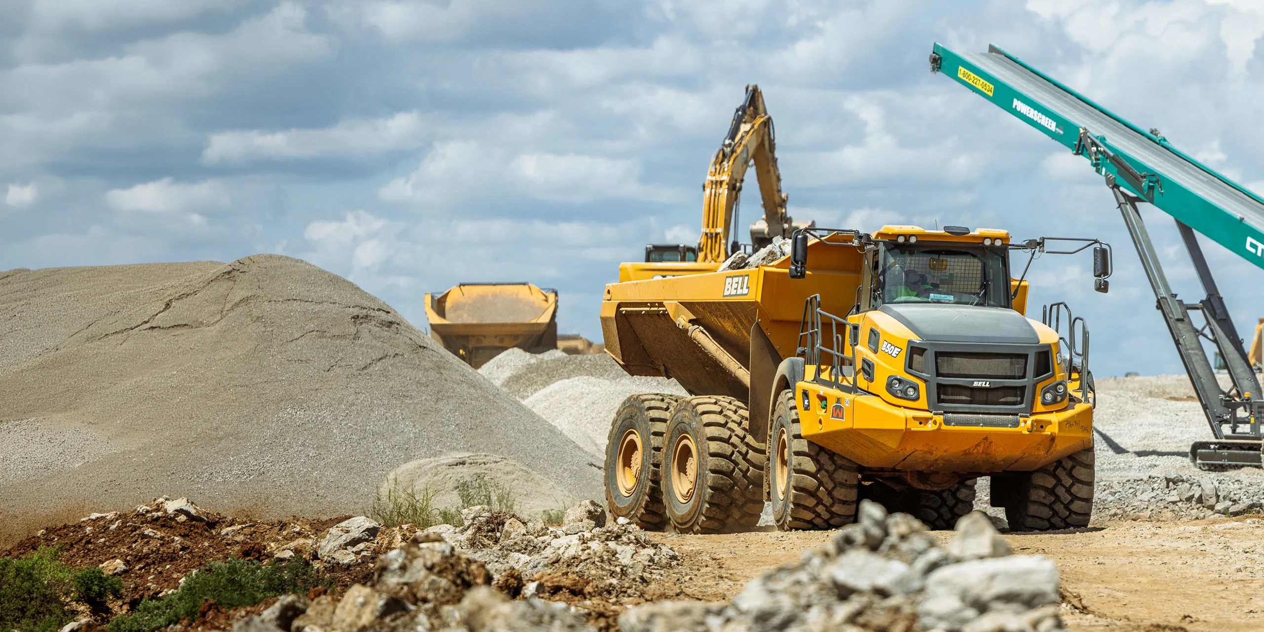 Taylor heavy equipment operating in an industrial facility
