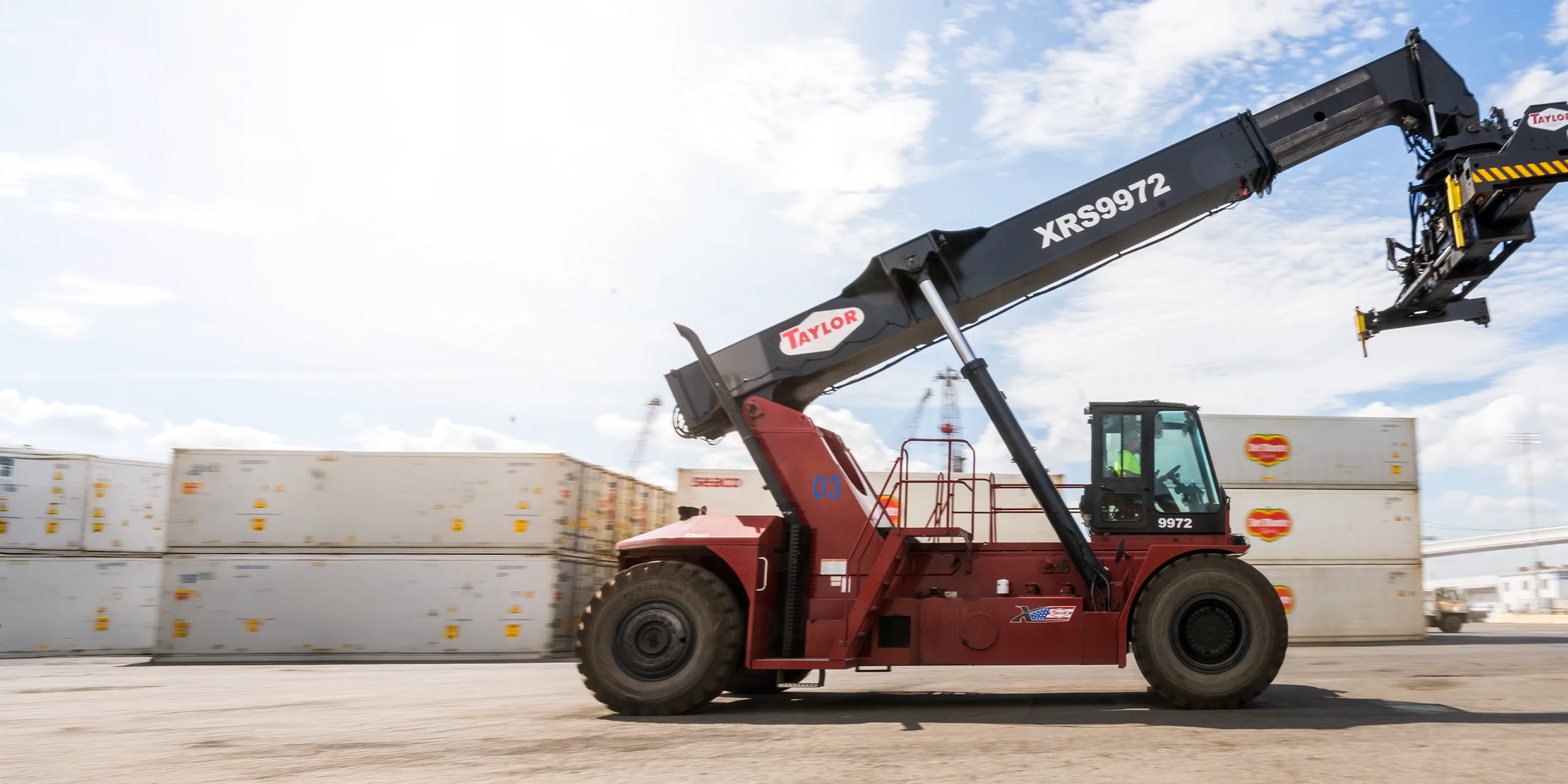 Heavy industrial forklifts available through Taylor Leasing and Rental
